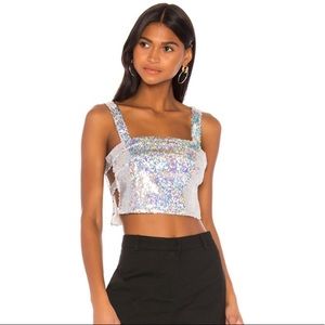 NYE🎉🍾 Superdown sequin crop top